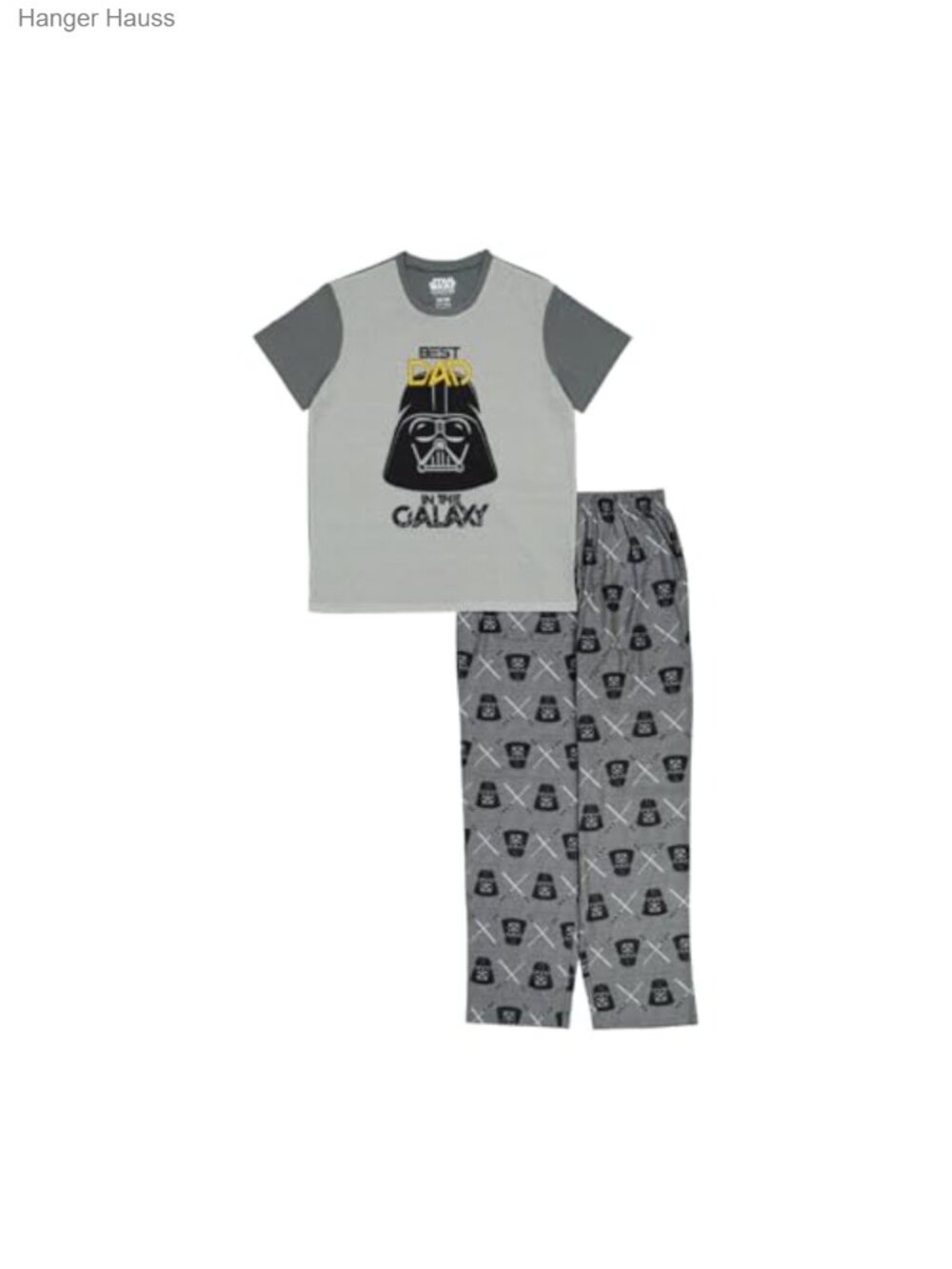 Star Wars Men's 2-Piece Pajama Set, Long Sleeve Crew Neck, Pull-On Holiday